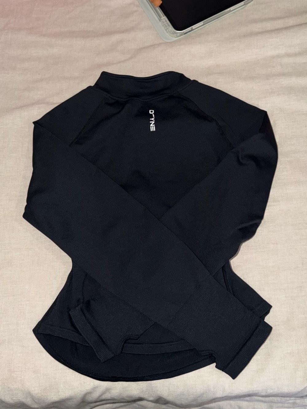 dfyne impact half zippy - midnight black - Picture 2 of 4
